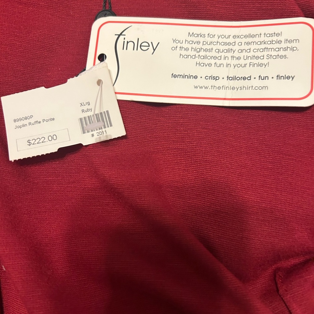 NWT - Elegant Red Ruffled Jacket - Picture 4 of 4